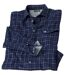 Men's Navy Countryside Checked Flannel Shirt
