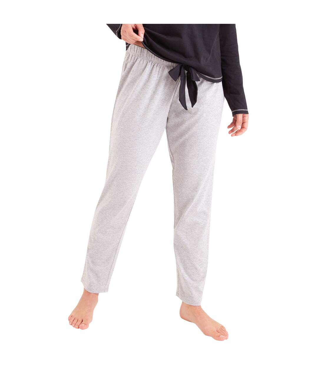 Pyjama manches longues col T femme Tendre Nuit Athena-2