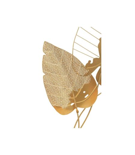 Décoration Murale en Métal Autumn Leaf 84cm Or