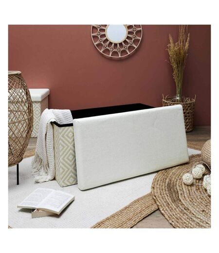 Banc coffre de rangement tressage Mirage