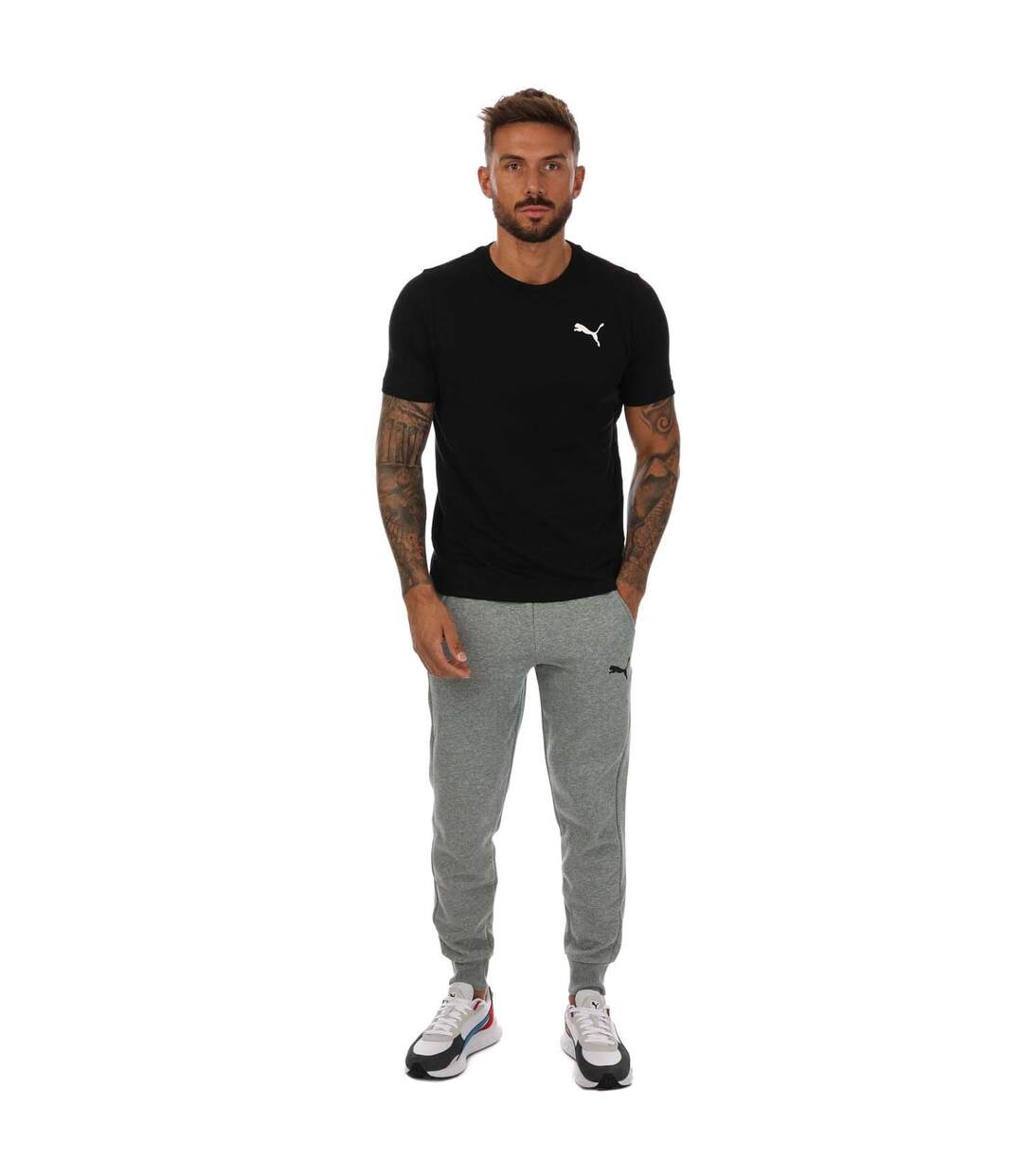 T-shirt adulte noir Puma-3