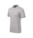 Polo Motif/style Losange Premium Homme Gris Argenté Malfini-3