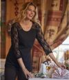 Katoenen T-shirt met kant Atlas For Men