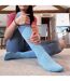 3 Pack Ladies Thin Wide Top Non Elastic Thermal Diabetic Socks-5