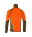 Veste Polaire Accelerate Safe Homme Orange Fluo Vert Kaki Foncé Mascot-2