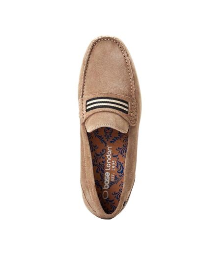 Mens Drum Suede Loafers Sand Base London