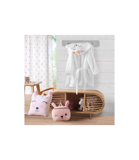 Coussin Déco Enfant Licorne Étoiline 30x30cm Rose