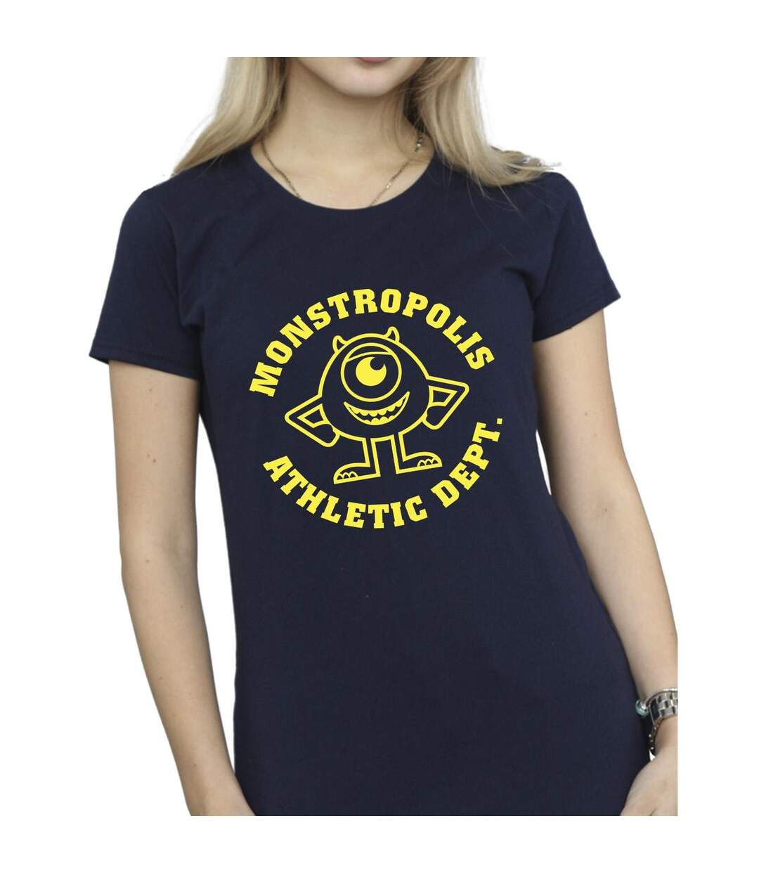 Disney T-shirt en coton Monsters University Monstropolis Femmes/Dames (Bleu marine) - UTBI49517-3