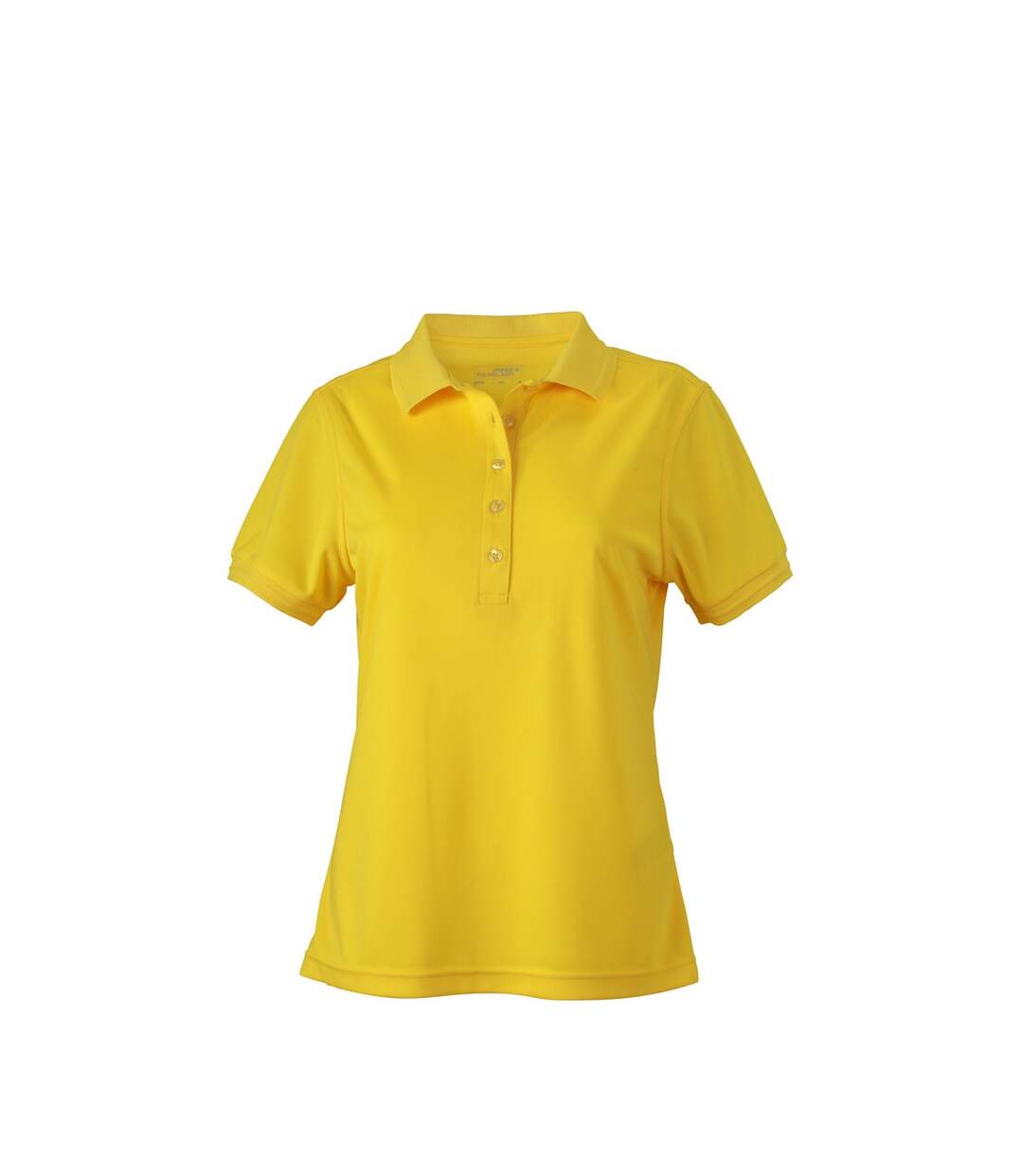 Polo micro-polyester FEMME JN574 - jaune-1