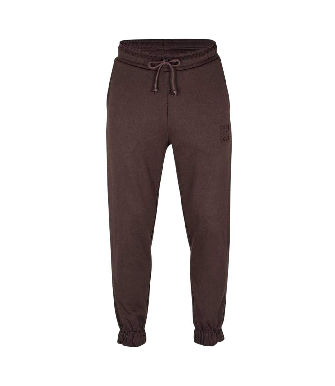 Mens Dchard Cotton Logo Joggers Dark Brown Hugo-1