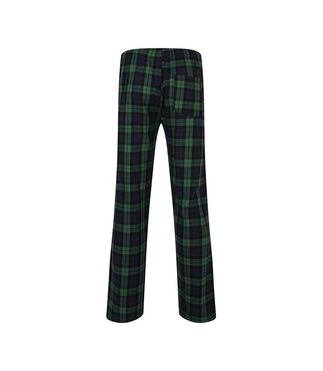 Pantalon De Détente Tartan Homme Bleu Marine Vert SF-2