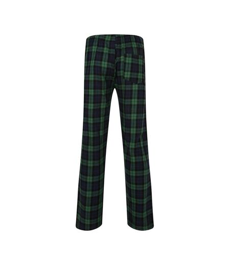 Pantalon De Détente Tartan Homme Bleu Marine Vert SF