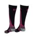 Chaussettes De Ski Motif/style Snowboard Adulte Noir Rose Salomon-2
