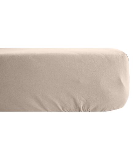 Drap housse uni percale de coton MANOIR Bonnet de 35 cm