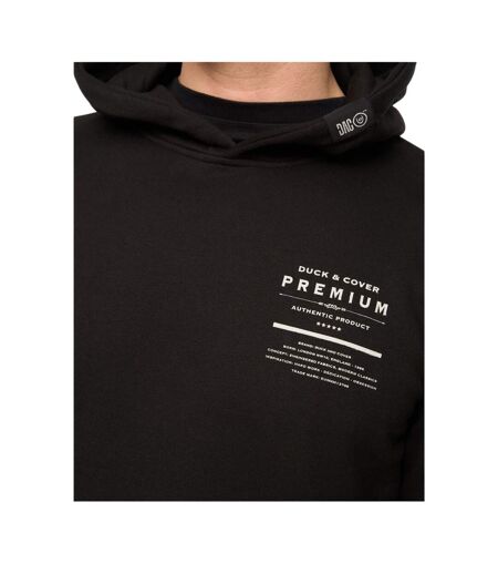 Sweat À Capuche Rayland Pour Hommes Noir Duck And Cover