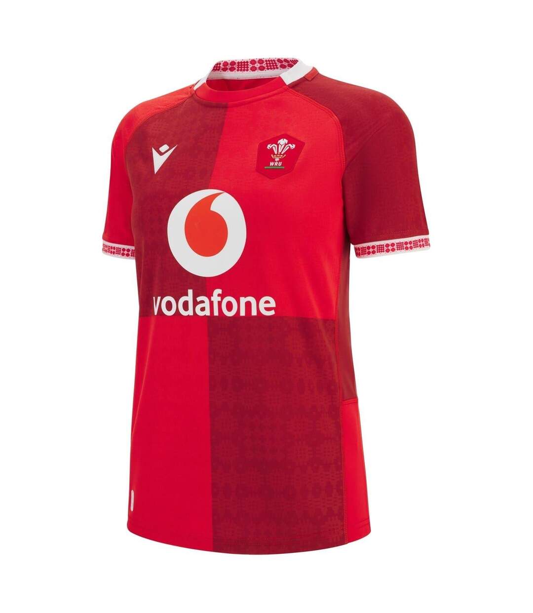 Maillot Domicile Motif/style Wales Ru 2025/26 Femme Rouge Macron-1