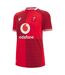 Maillot Domicile Motif/style Wales Ru 2025/26 Femme Rouge Macron-1
