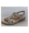 Boulevard Womens/Ladies Medallion Touch Fastening Sandals (Multi Floral) - UTDF1732