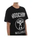 Mens Question Mark Logo T-shirt Black Moschino-4