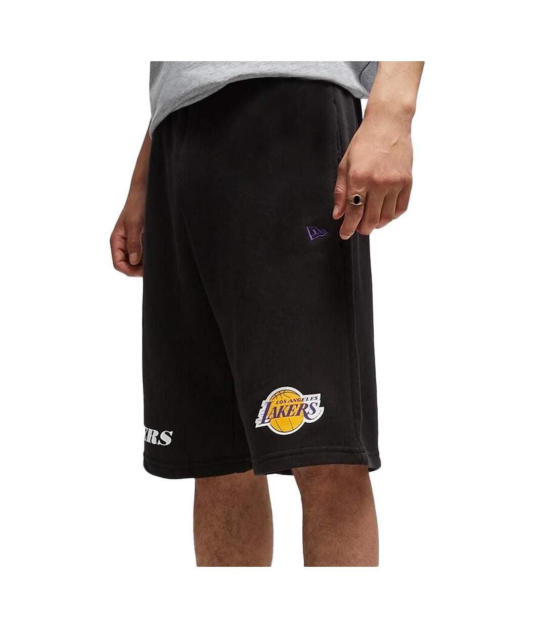 Short noir homme new era nba wordmark-1