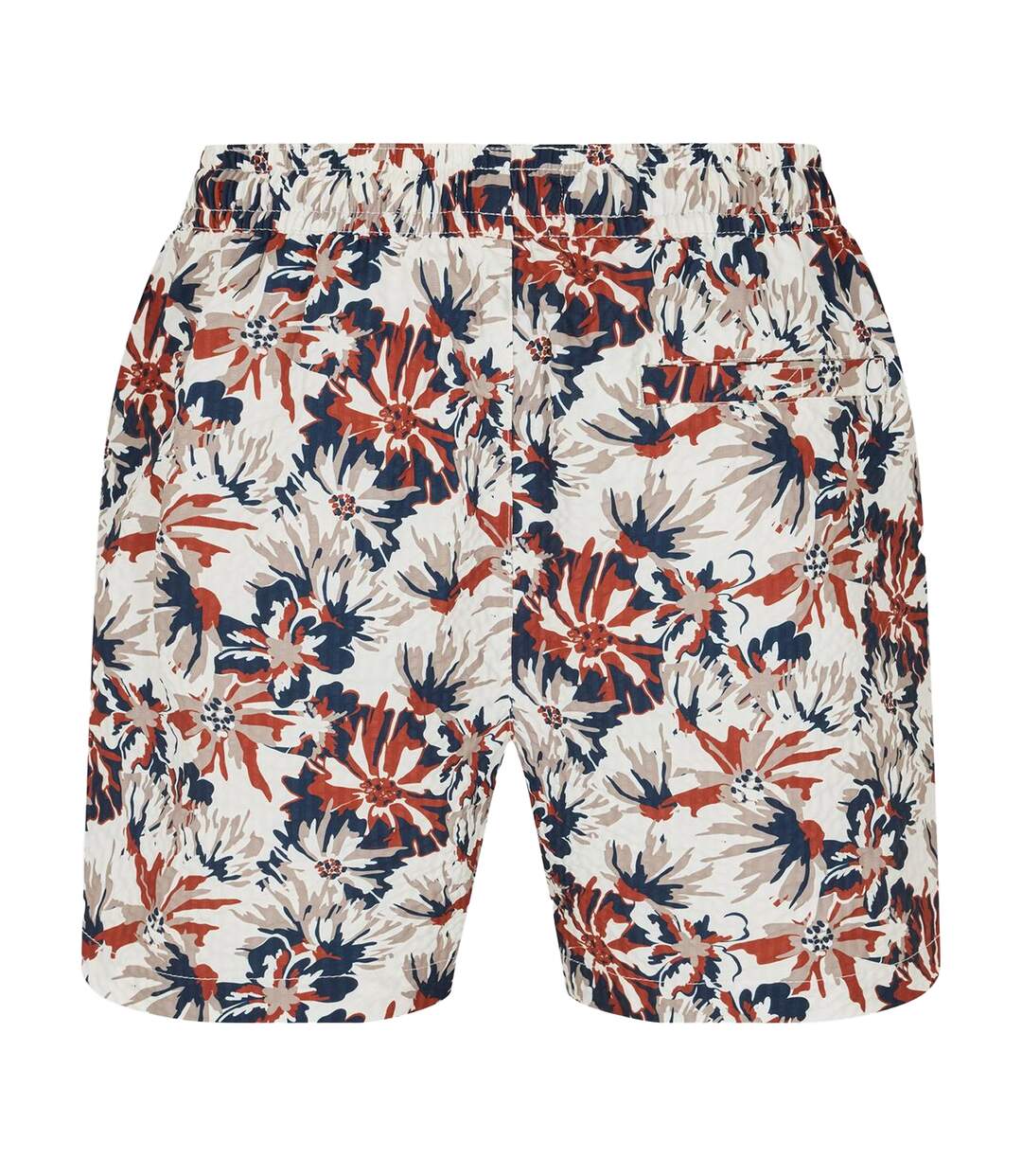 Short De Bain Motif/style Tropical Homme Crème Threadbare-2