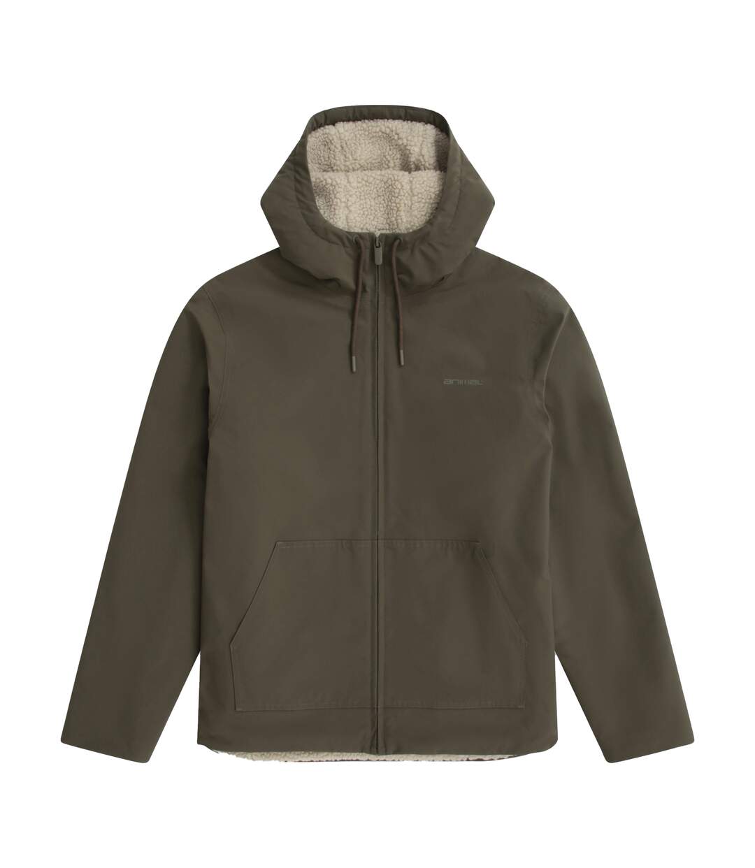 Mens Jack Borg Lined Jacket Green Animal-2