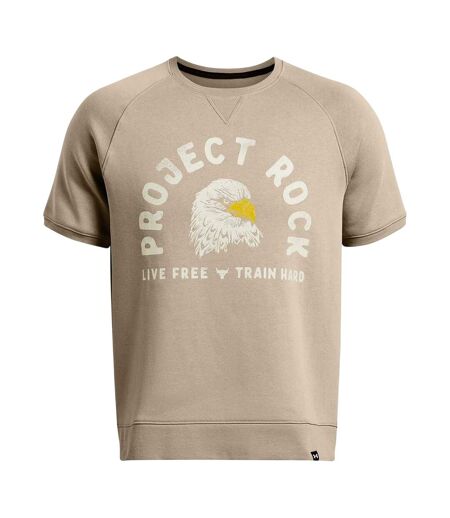 Mens Project Rock Eagle Regular T-shirt Brown Under Armour