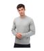 Mens Stern Crew Neck Sweatshirt Grey Farah-1