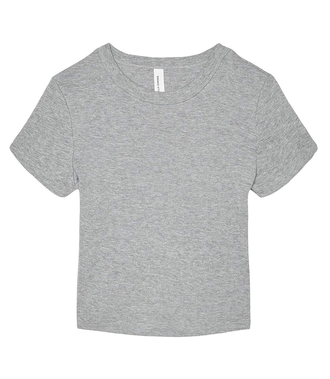 Haut court baby femme gris clair chiné Bella + Canvas-1
