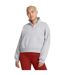 Womens/ladies Icon Icon Half Zip Oversized Fleece Top Grey Under Armour-4