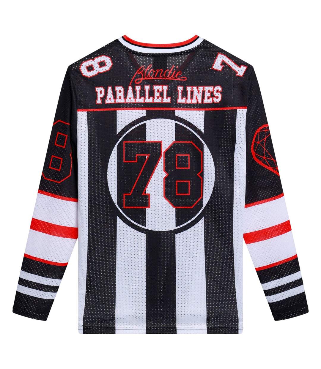 Maillot Hockey Motif/style Blondie Adulte Blanc Amplified-2