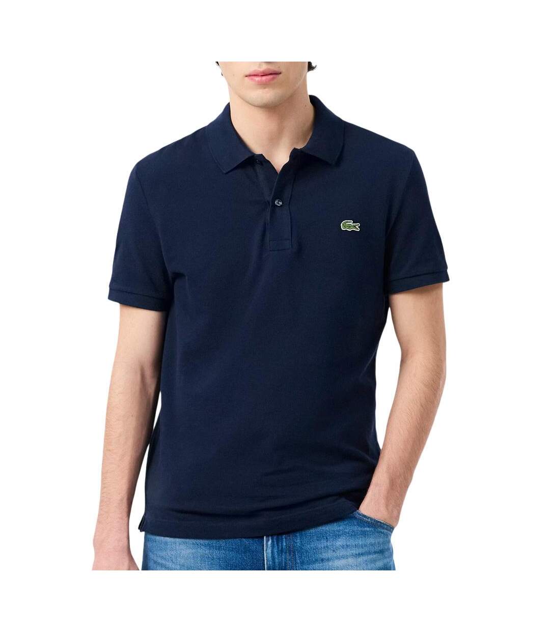 Polo marine homme lacoste polo l.12.12a slim-1