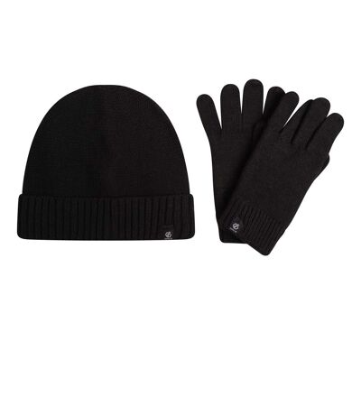 Womens/ladies necessity hat and gloves set one size black Dare 2B