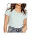T-shirt turquoise femme guess mini triangle - l-1