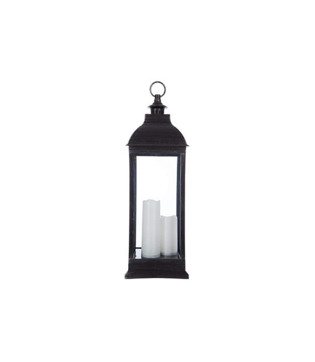 Lanterne Bougies LED Antique 71cm Noir-2