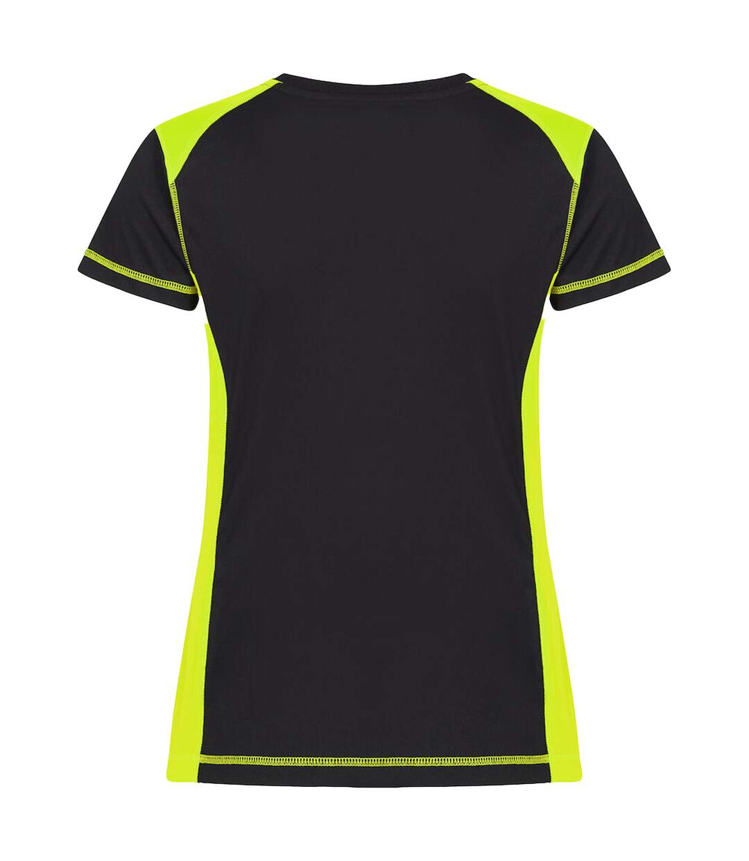 Womens/ladies Ambition T-shirt Visibility Yellow Clique-2