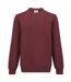 Mens Fleece Crew Neck Sweatshirt Burgundy Slazenger-1