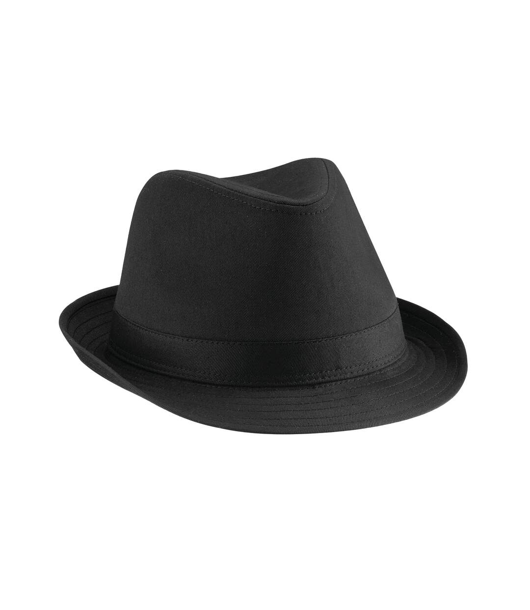 Unisex adult fedora black Beechfield-1