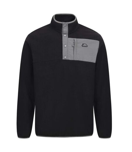 Mens Hosta Anti-pilling Fleece Top Black Trespass