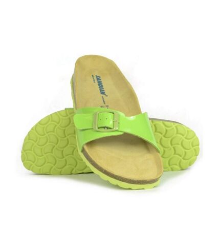 Sanosan Womens/Ladies Malaga Lacquered Sandals (Green/Brown) - UTBS3061