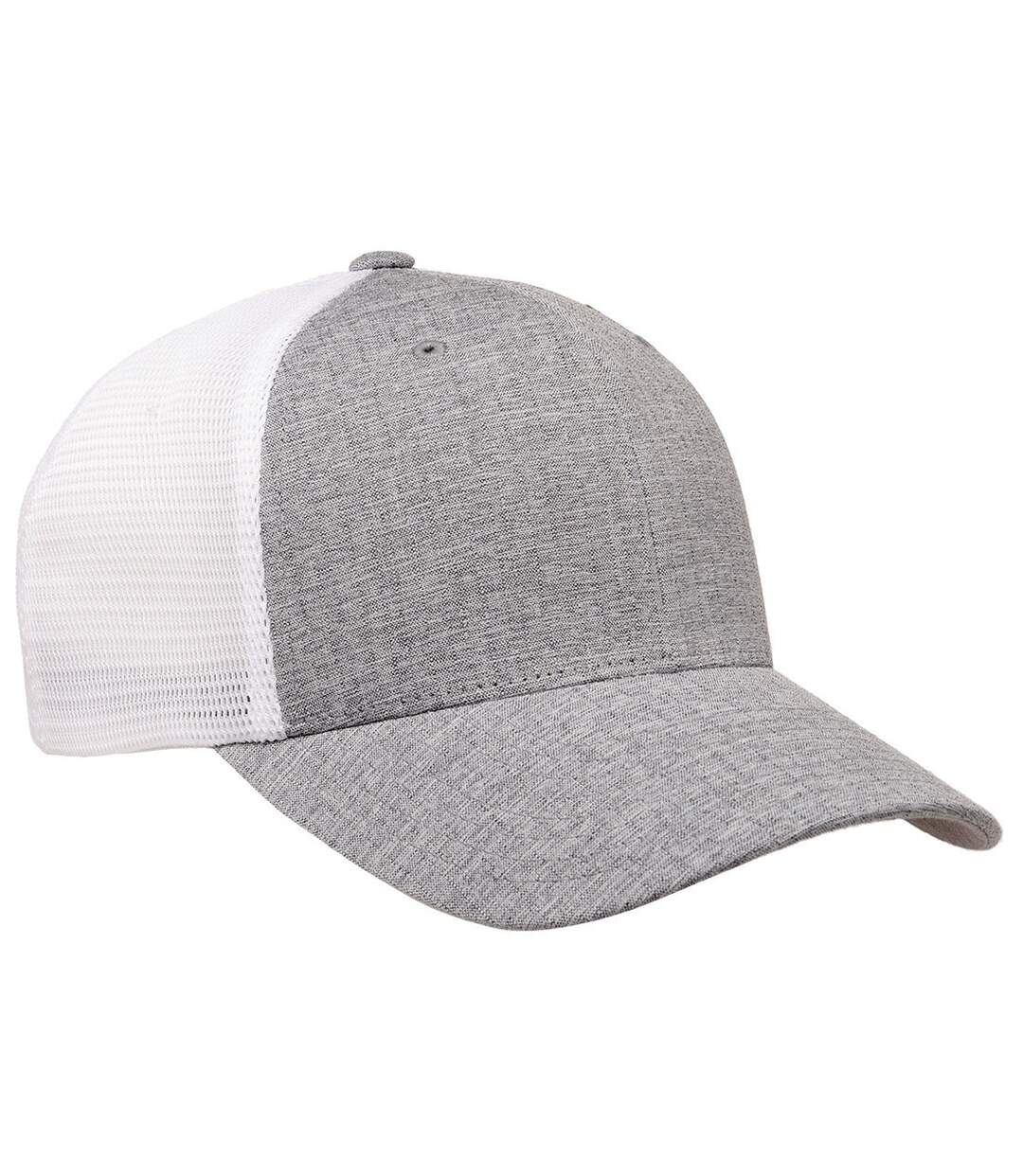 Casquette adulte argenté / blanc chiné Flexfit-4