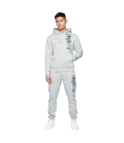 Sweat À Capuche Pepperhill Homme Gris Clair Chiné Crosshatch