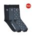 Pack Of 3  Mens Target Socks  Dark Blue Lambretta-1