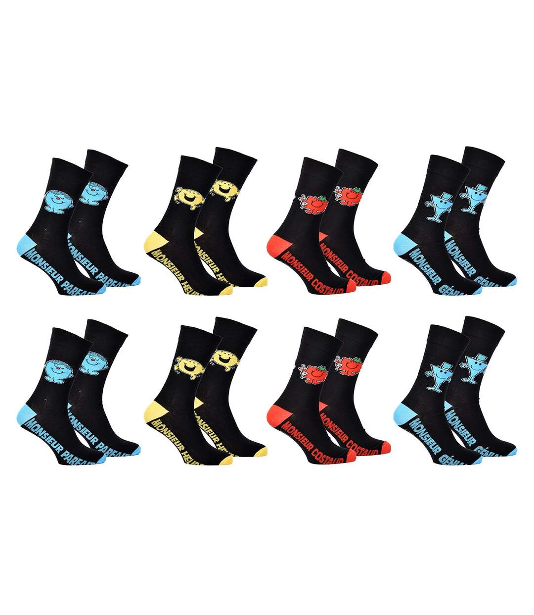 Chaussettes Pack HOMME MONSIEUR MADAME Pack de 8 Paires 5662