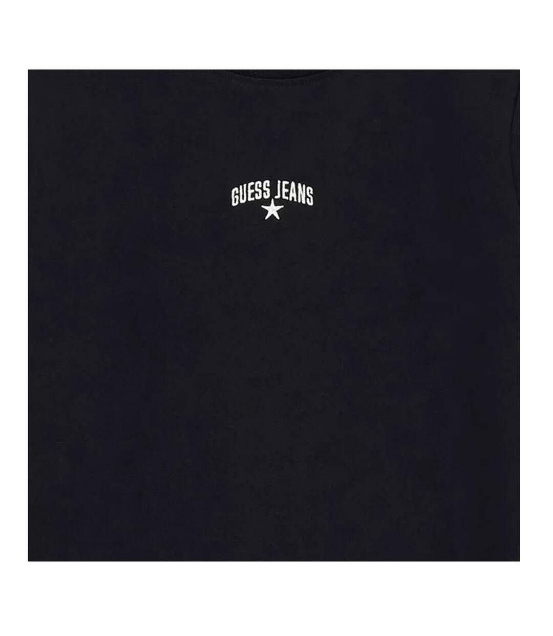 Womens/ladies Star Print Slim T-shirt Jet Black Guess-3