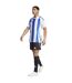 Maillot De Foot Style À Rayures Homme Blanc Bleu Adidas-4