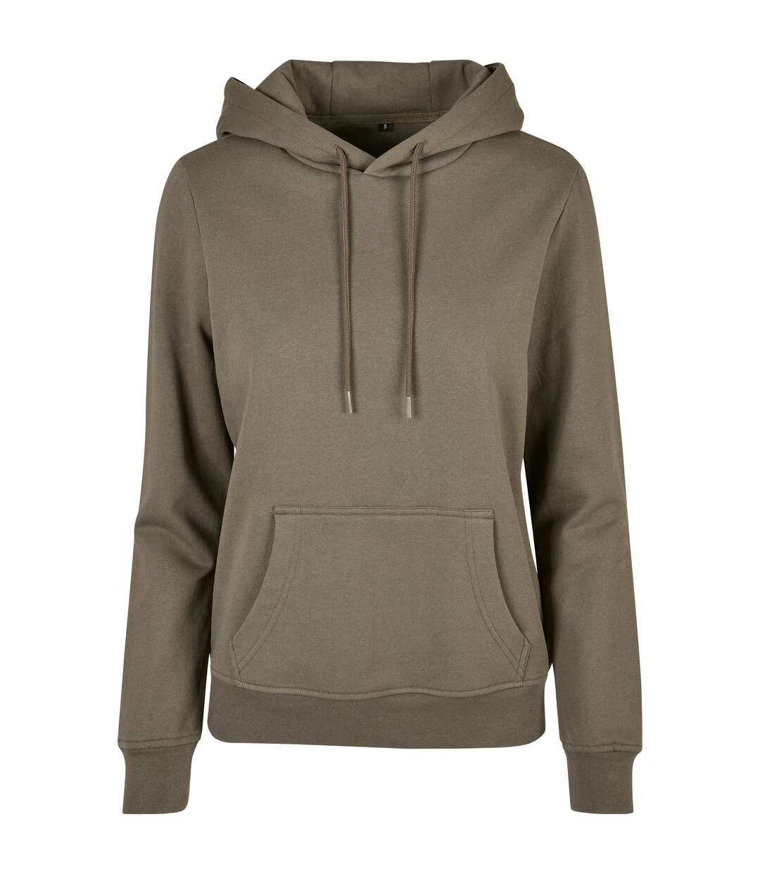 Womens/ladies Basic Hoodie Olive Build Your Brand-1