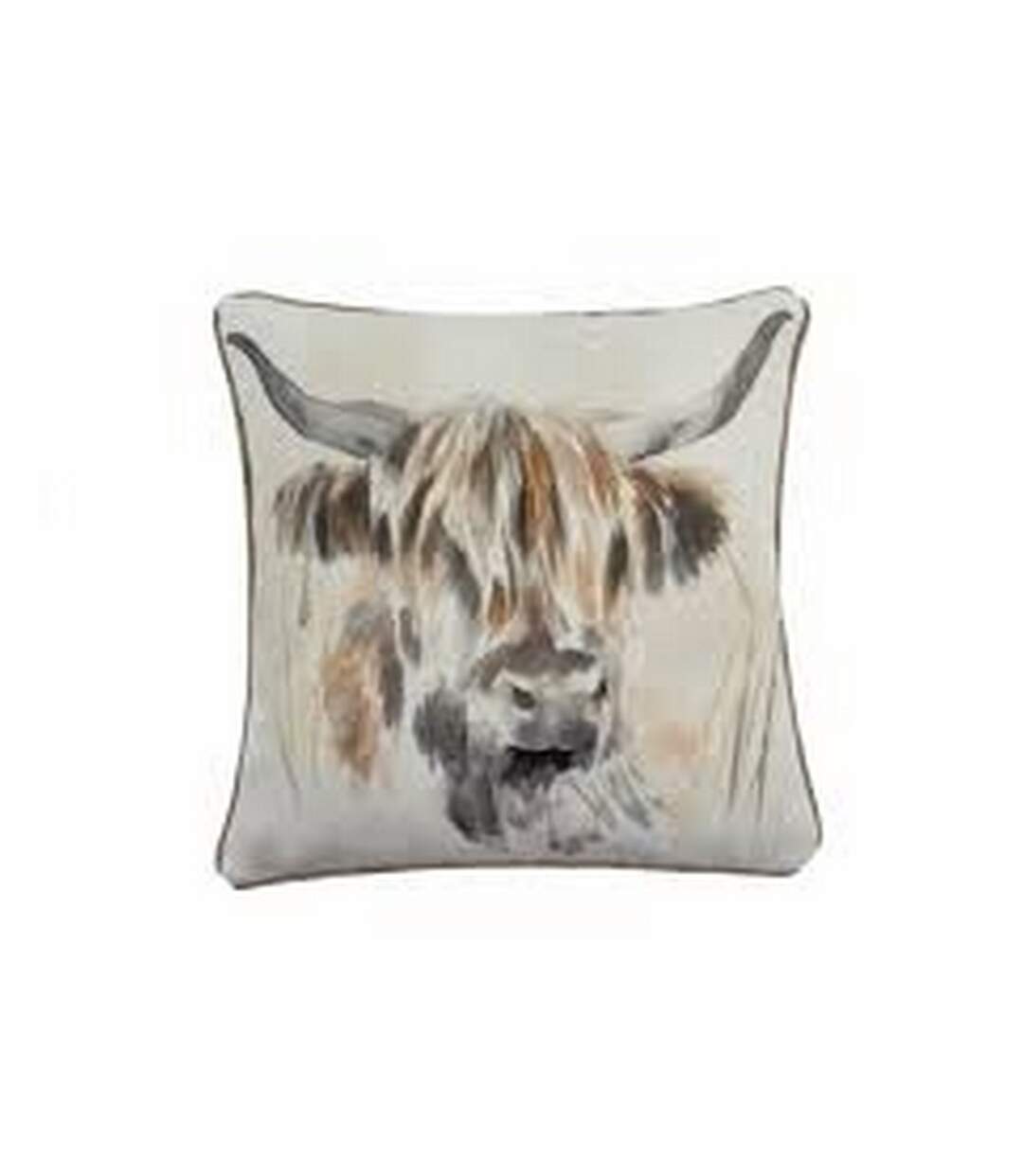 Evans Lichfield Highland Cow Cushion Cover (Multicoloured) - UTRV2036-1