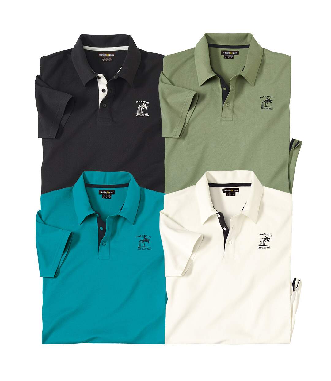 4er-Pack Poloshirts 