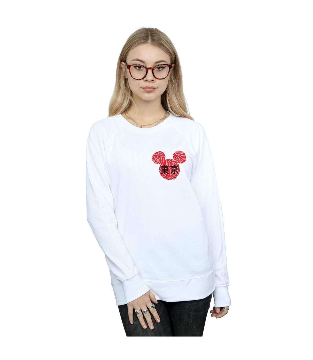 Disney Pantalon de survêtement Mickey Mouse Symbol Womens/Ladies (Blanc) - UTBI28271-2
